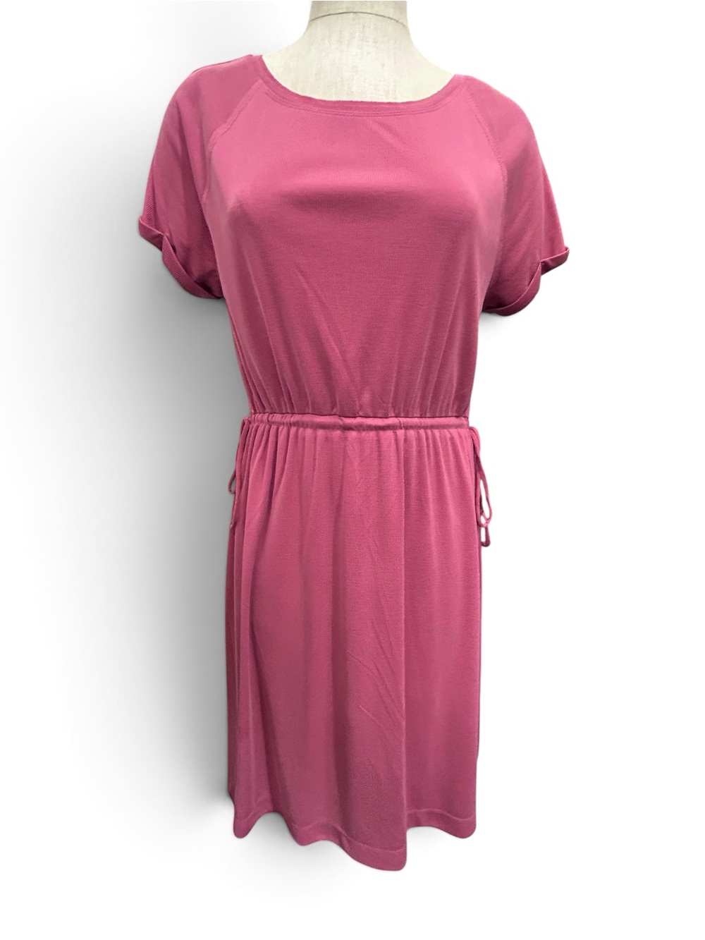 Saturday Sunday Ribbed Knit Dress Women Medium Pink Cozy Comfortab